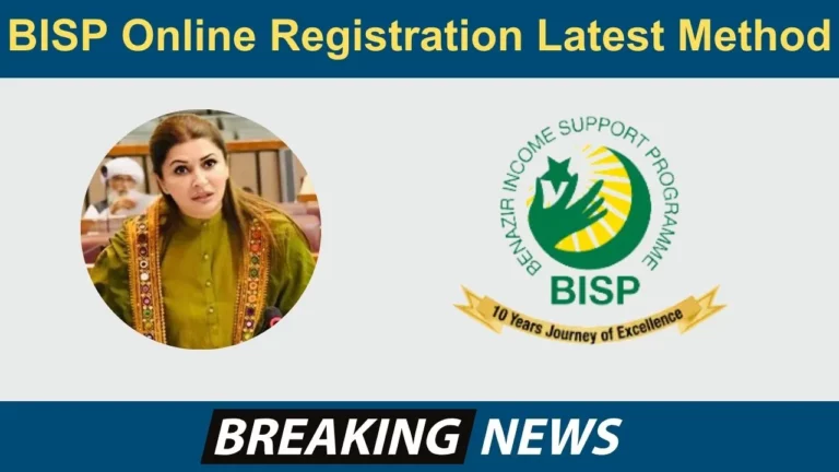 Benazir Income Support Program Online Registration Latest Method 2024